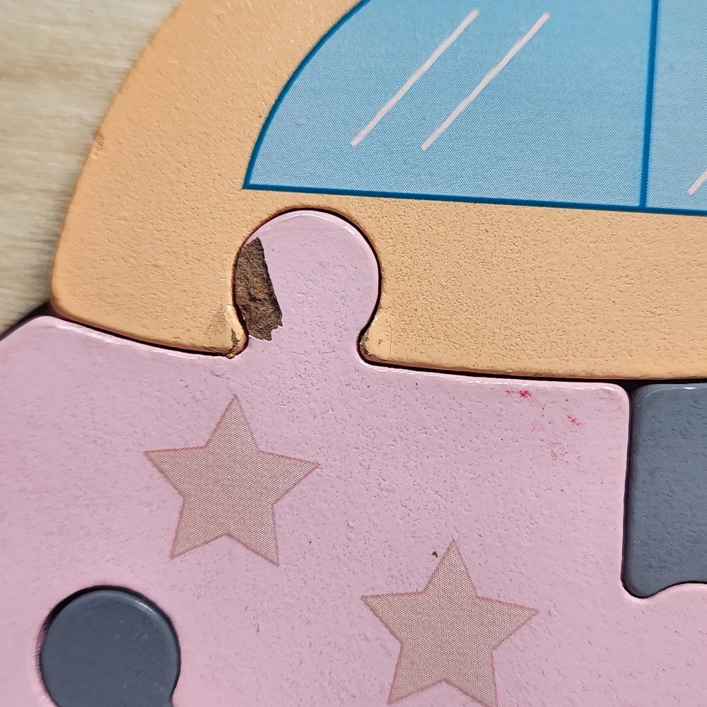 Wooden 3D Puzzle Police Car